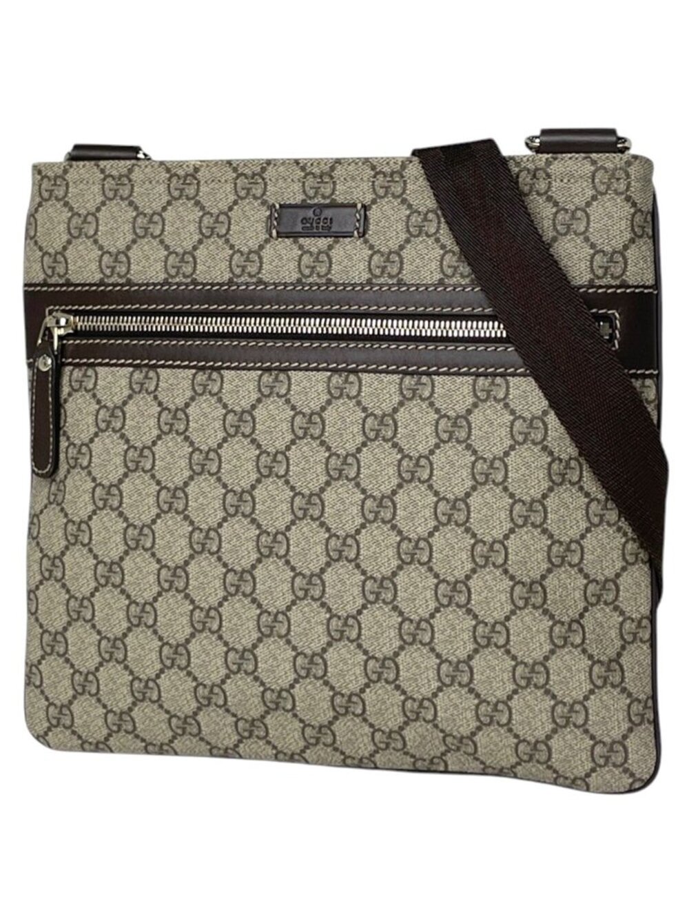 Gucci Shoulder Bag GG Pattern Brown